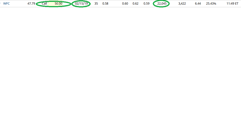 Unusual Option Activity