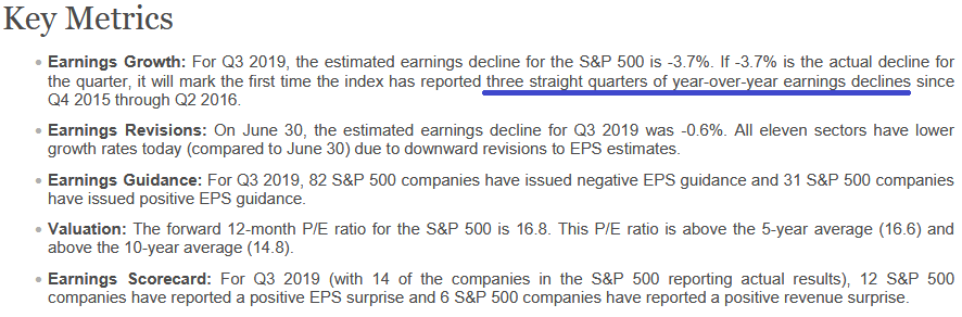 Q3 Earnings: The Table is Set…