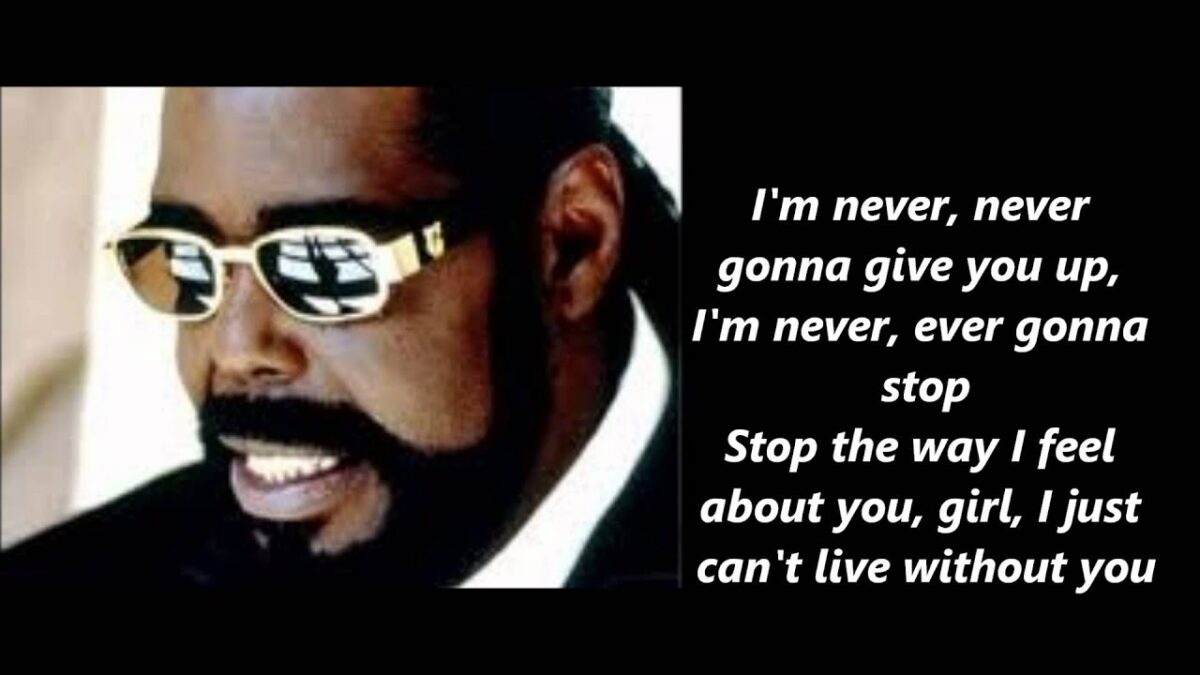 The Barry White, “Never Gonna Give You Up” Stock Market (and Sentiment Results)…
