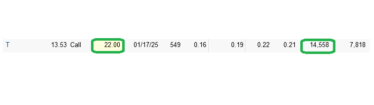 Unusual Options Activity – AT&T Inc. (T)