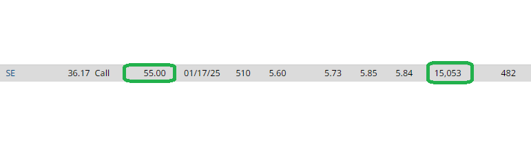 Unusual Options Activity – Sea Limited (SE)