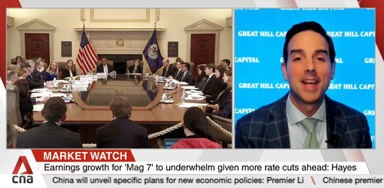Thomas Hayes – Channel NewsAsia – CNA Singapore TV Appearance – 10/8/2024