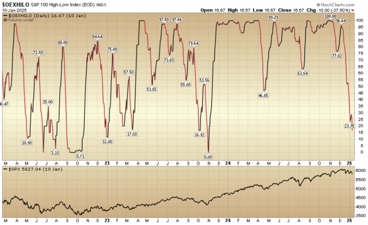 Indicator of the Day (video): S&P 100 High Low Index